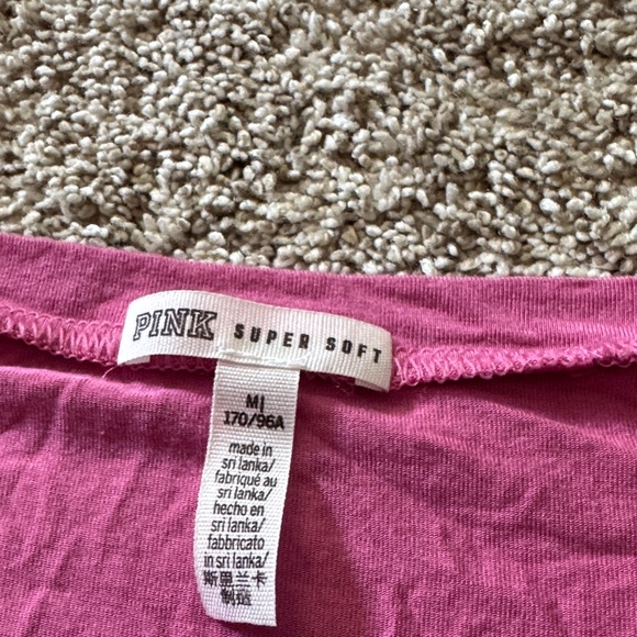 PINK Victoria's Secret Pink Long Sleeve Cut Out Blouse - Picture 2 of 2